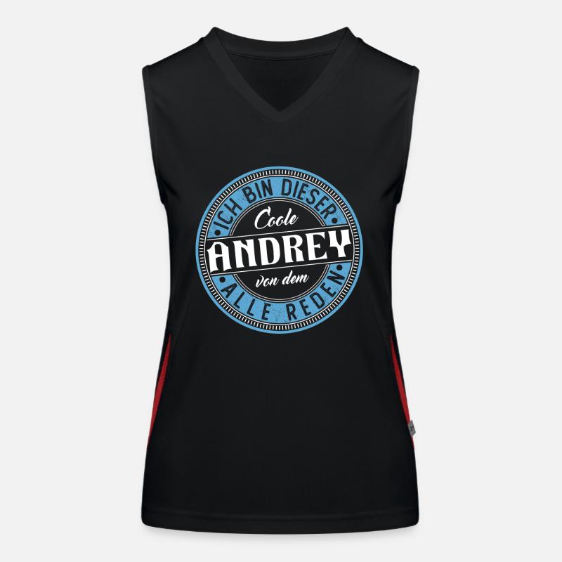 Andrey Geschenkidee Geschenk Geburtstag Funktionelles Kontrast-Tank Top für Frauen