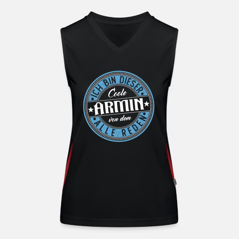 Armin Geschenkidee Geschenk Geburtstag Funktionelles Kontrast-Tank Top für Frauen