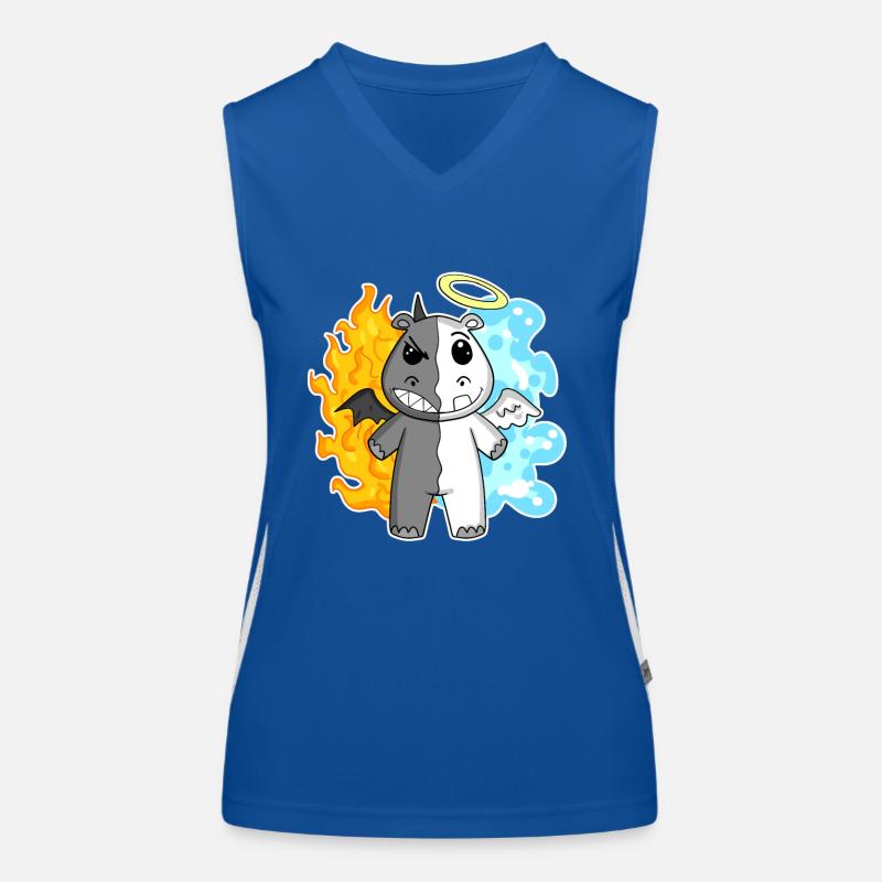 Hippo - Angel and Devil Women's Functional Contrast Tank Top