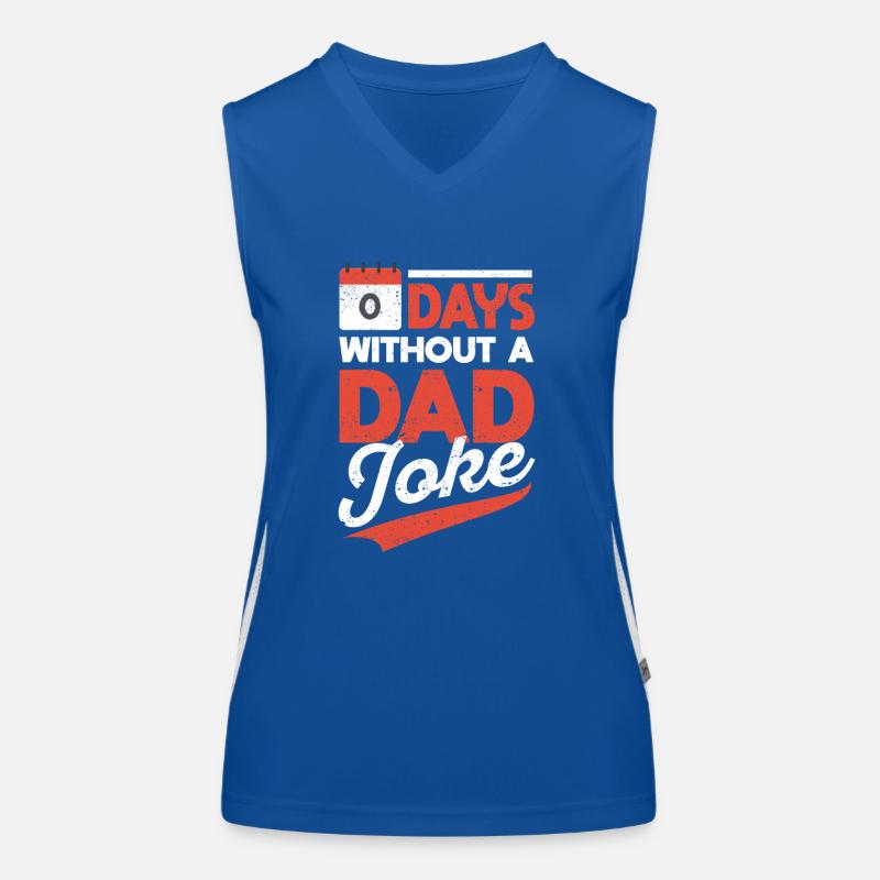 00 Zero Days Without A Dad Witz Witzig Bad Daddy Funktionelles Kontrast-Tank Top für Frauen