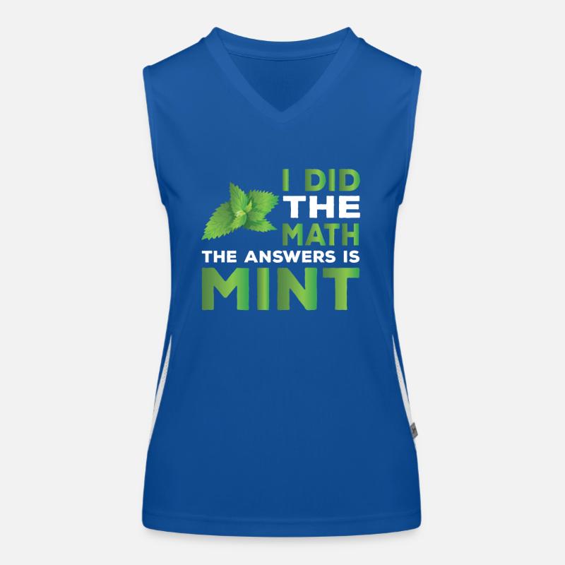 Mint joke gift Women's Functional Contrast Tank Top