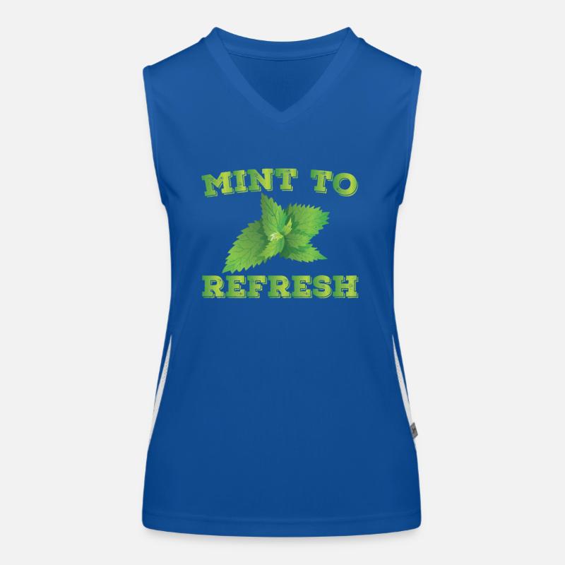 Mint to refresh Women's Functional Contrast Tank Top