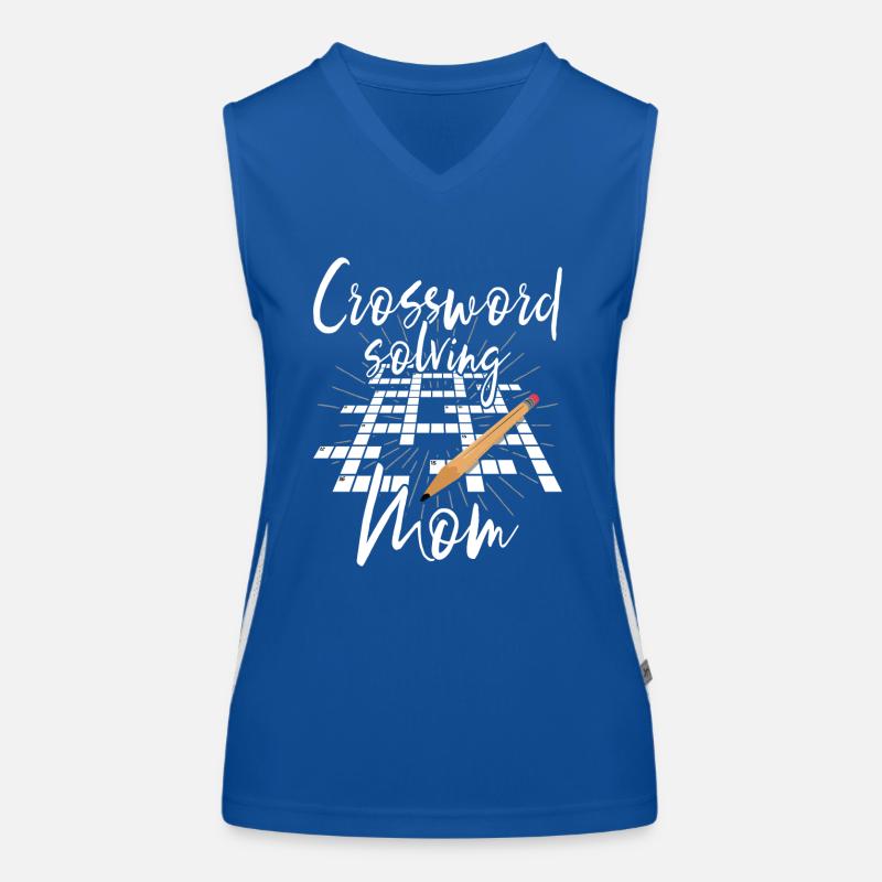 Solve crossword puzzles Women's Functional Contrast Tank Top