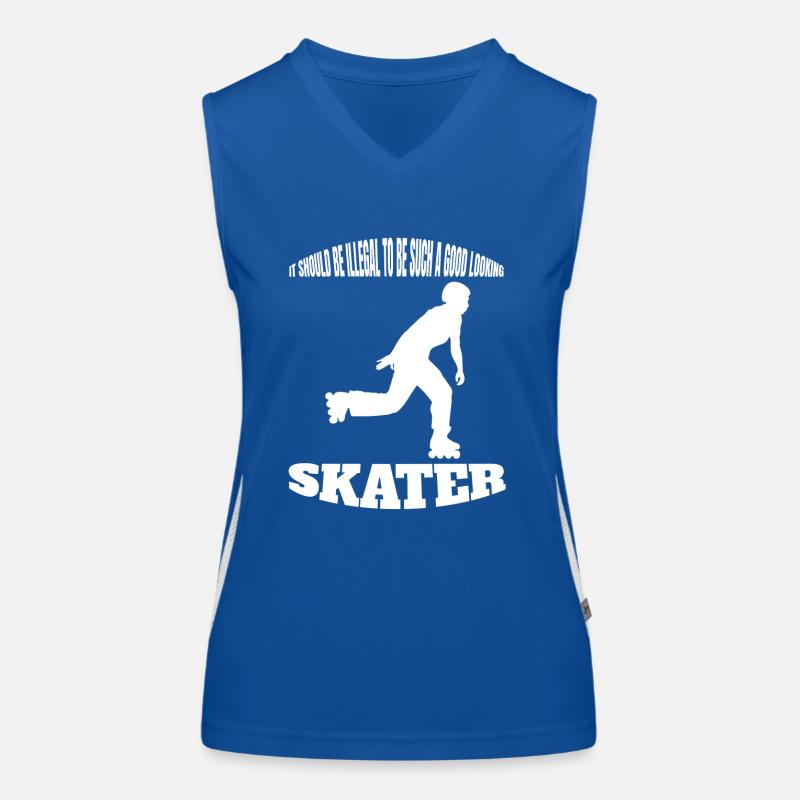 Roller Skating Inline Skater Gift Skating Inliner Débardeur respirant contrasté Femme