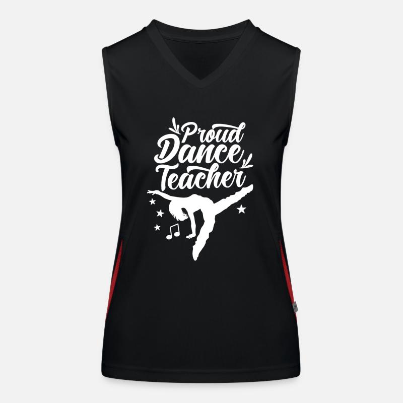 Fier professeur de danse École de danse Professeur de danse Professeur de danse Débardeur respirant contrasté Femme