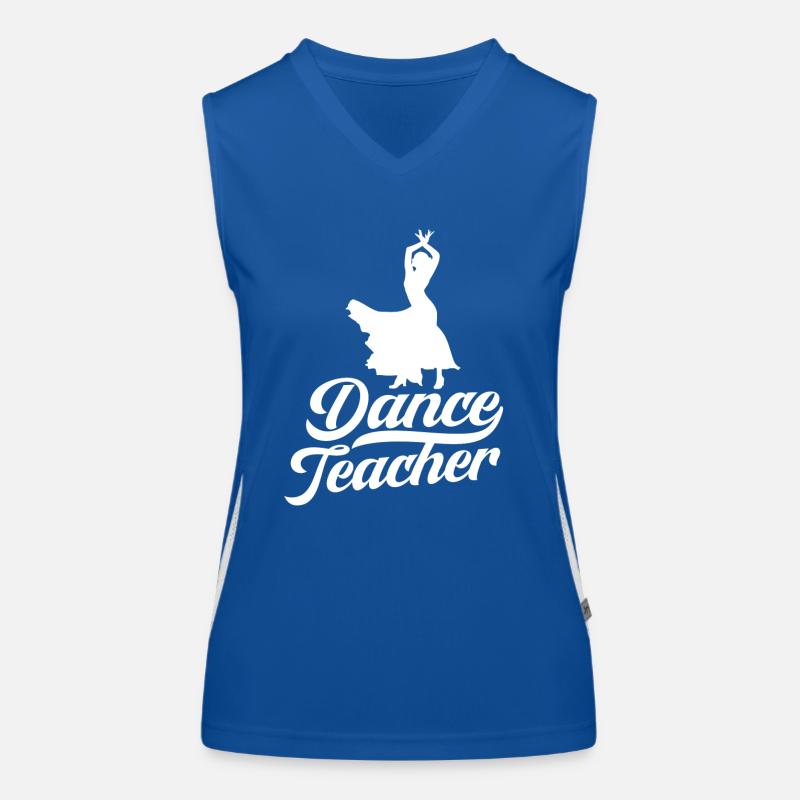 Professeur de danse Cours de danse Professeur de danse École de danse Débardeur respirant contrasté Femme