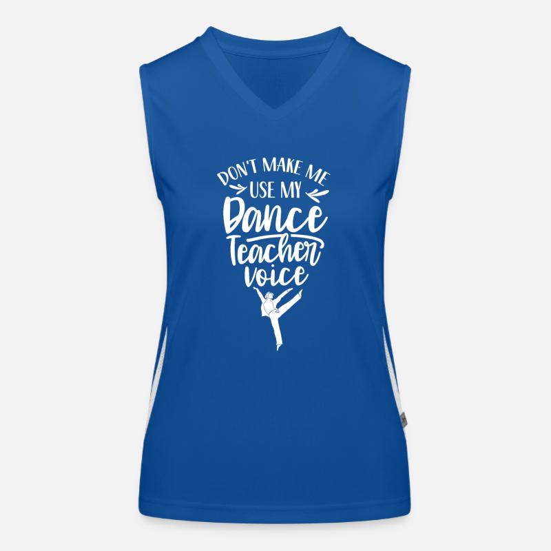 Mon professeur de danse Voix École de danse Professeur de danse Débardeur respirant contrasté Femme