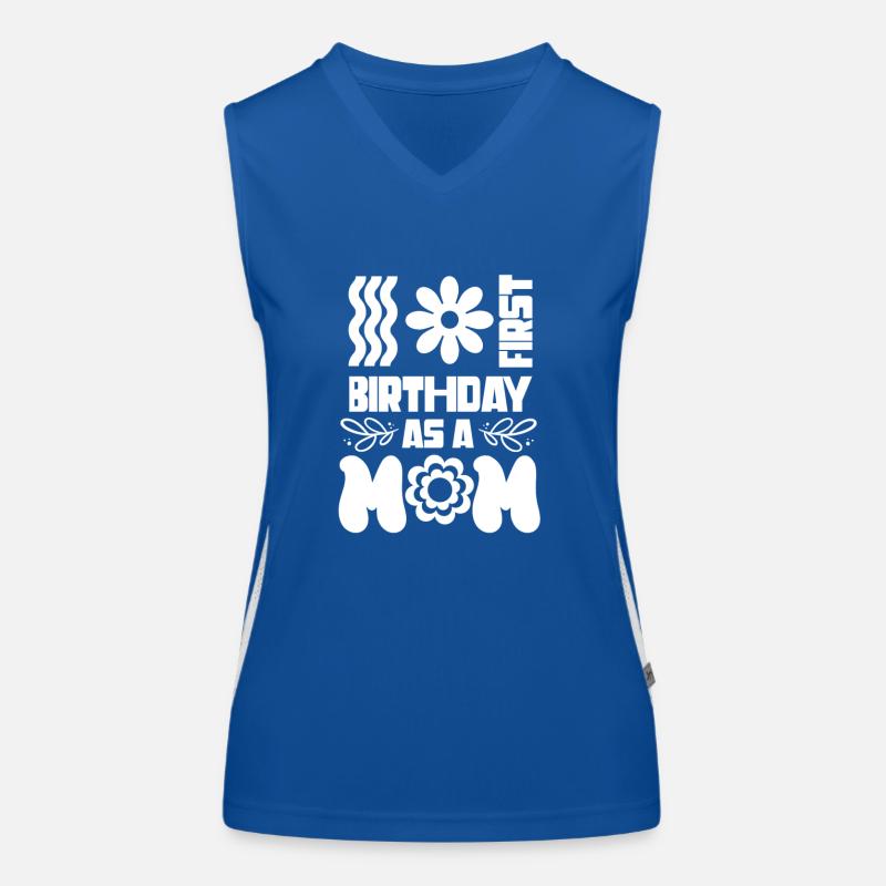 Erster Geburtstag Als Mutter Papi Vater Papa Funktionelles Kontrast-Tank Top für Frauen