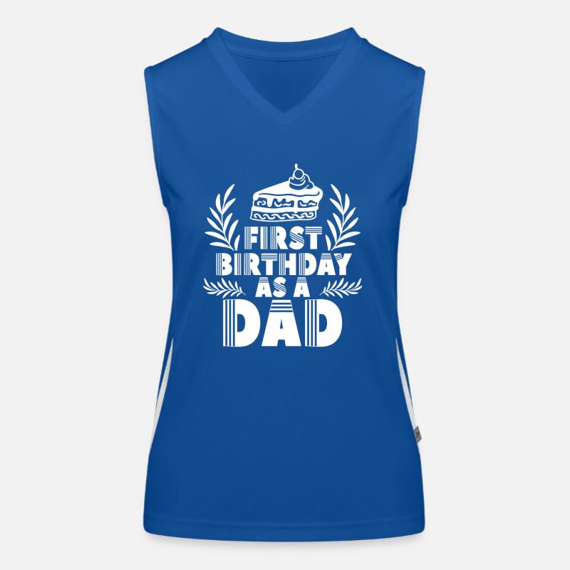 Erster Geburtstag Als Papa Papi Vater Party Funktionelles Kontrast-Tank Top für Frauen