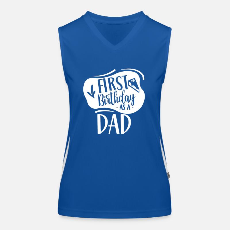 Erster Geburtstag Als Papa Papi Vater Party Funktionelles Kontrast-Tank Top für Frauen
