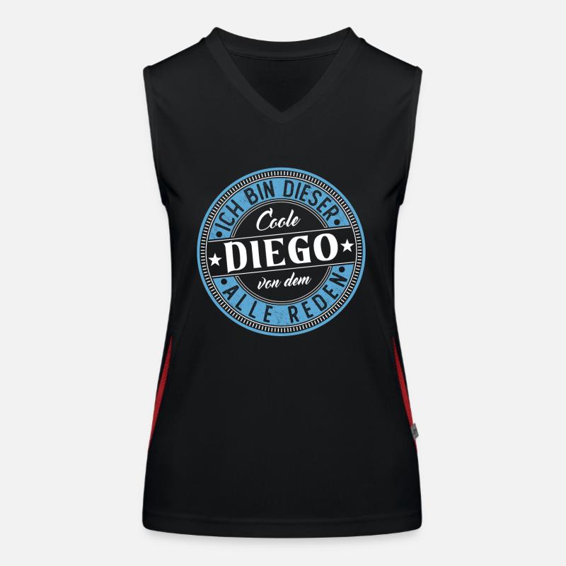 Diego Geschenkidee Geschenk Geburtstag Funktionelles Kontrast-Tank Top für Frauen