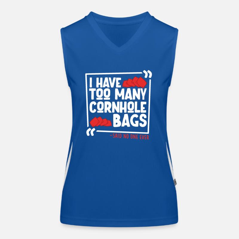 Cornhole Throwing Cornhole Player Cornhole Lover Cornhole lover Débardeur respirant contrasté Femme