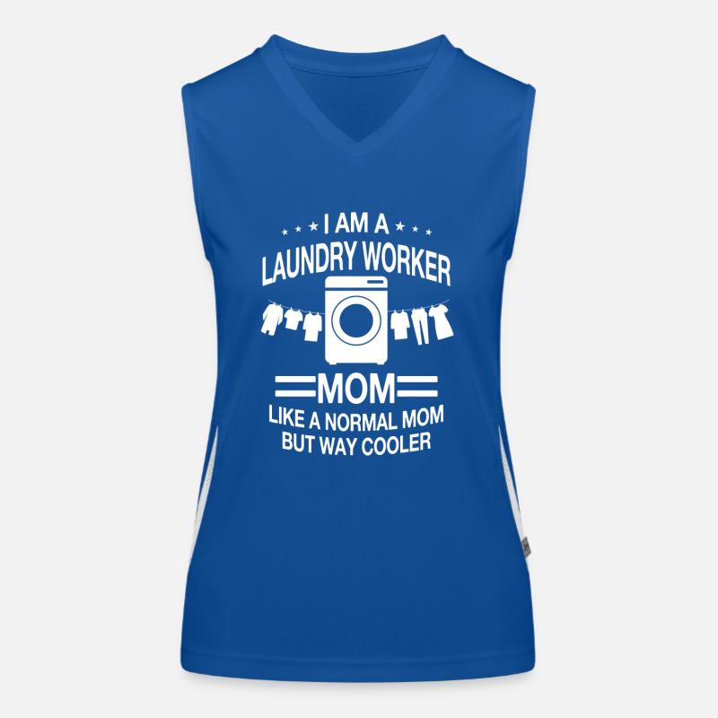 Laundry worker Mama for women Women's Functional Contrast Tank Top