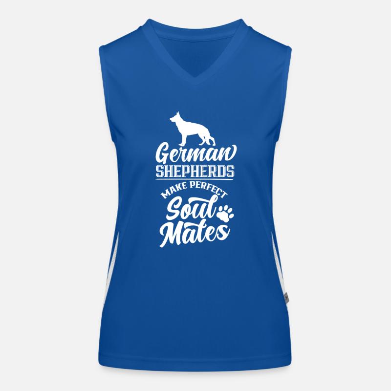 Deutsche Schäferhunde Perfekte Seelenverwandte Süß Funktionelles Kontrast-Tank Top für Frauen