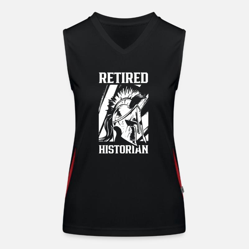 Historiker Im Ruhestand Geschichte Historik Beruf Funktionelles Kontrast-Tank Top für Frauen