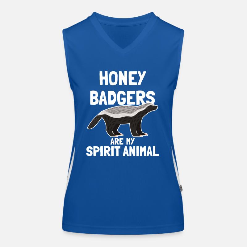 Honigdachse sind mein Geisttier Funktionelles Kontrast-Tank Top für Frauen