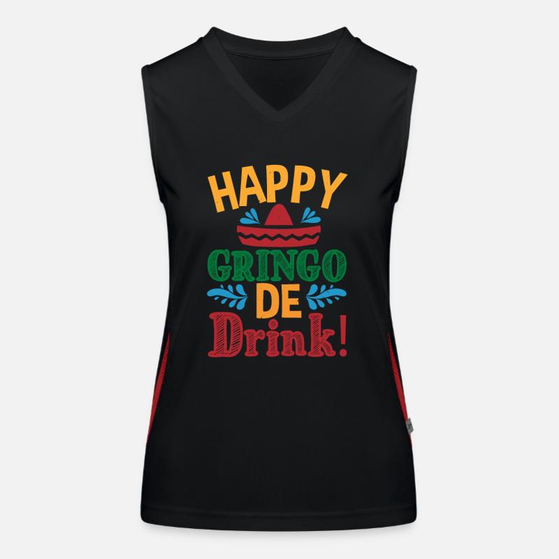 JOYEUX GRINGO DE DRINK Débardeur respirant contrasté Femme