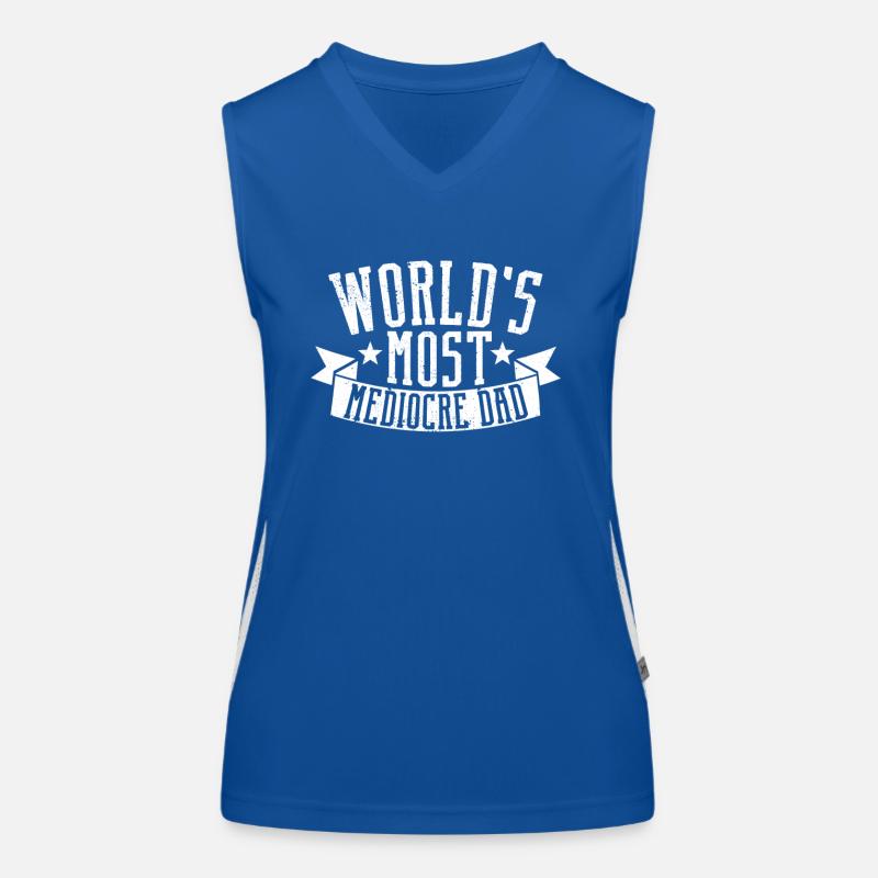 Der mittelmäßigste Dad der Welt Lustiger Daddy Funktionelles Kontrast-Tank Top für Frauen