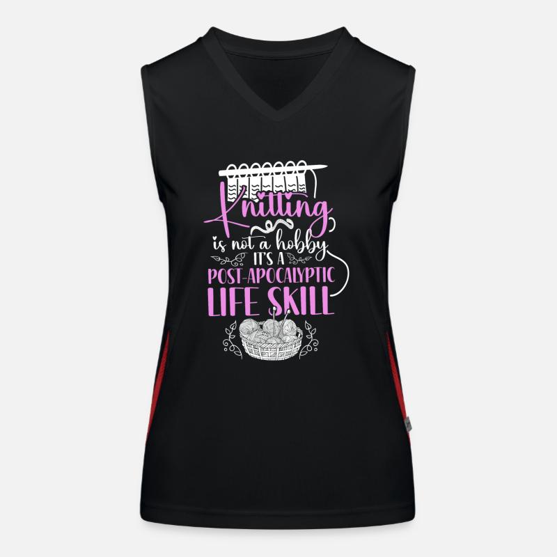 Knitting Knitter Knitting Is Not A Women's Functional Contrast Tank Top