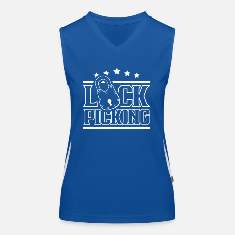 Lock Picking Knacker Schloss Knacken Lockpicking Funktionelles Kontrast-Tank Top für Frauen