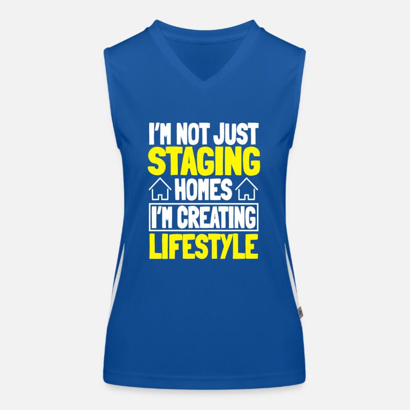 Perfektes Home Staging Design Funktionelles Kontrast-Tank Top für Frauen