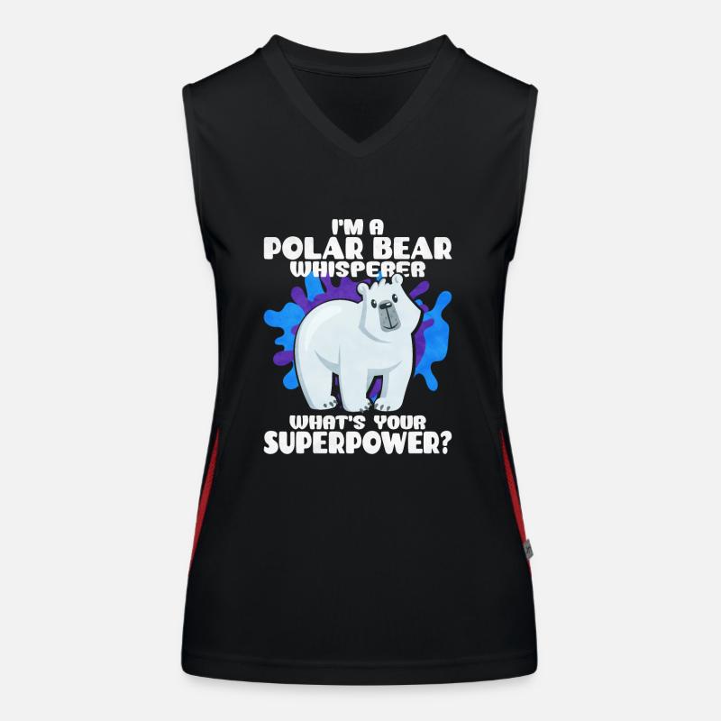 Polar bear Women's Functional Contrast Tank Top