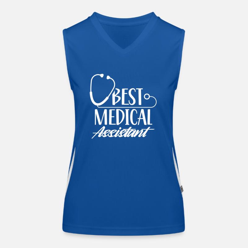 Bester Medizinischer Assistent Assistenz Beruf Funktionelles Kontrast-Tank Top für Frauen