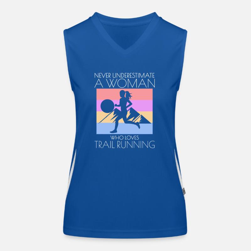 Trail Runner Running Joggen Jogger I Geschenk Funktionelles Kontrast-Tank Top für Frauen