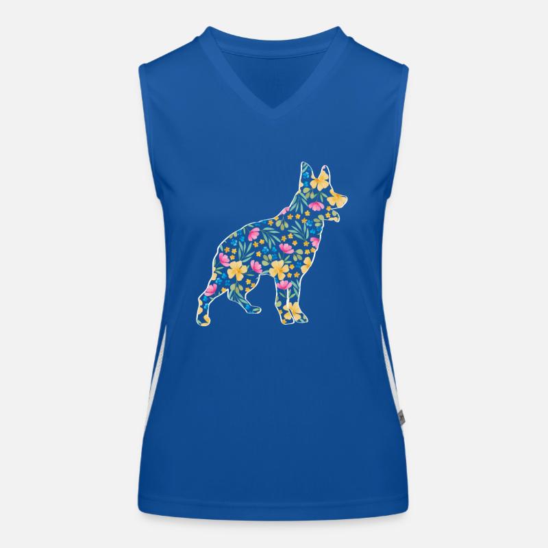 Australian Cattle Dog Funktionelles Kontrast-Tank Top für Frauen