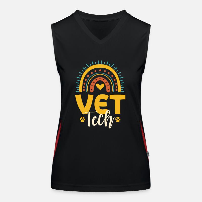 Veterinary Technician Women's Functional Contrast Tank Top