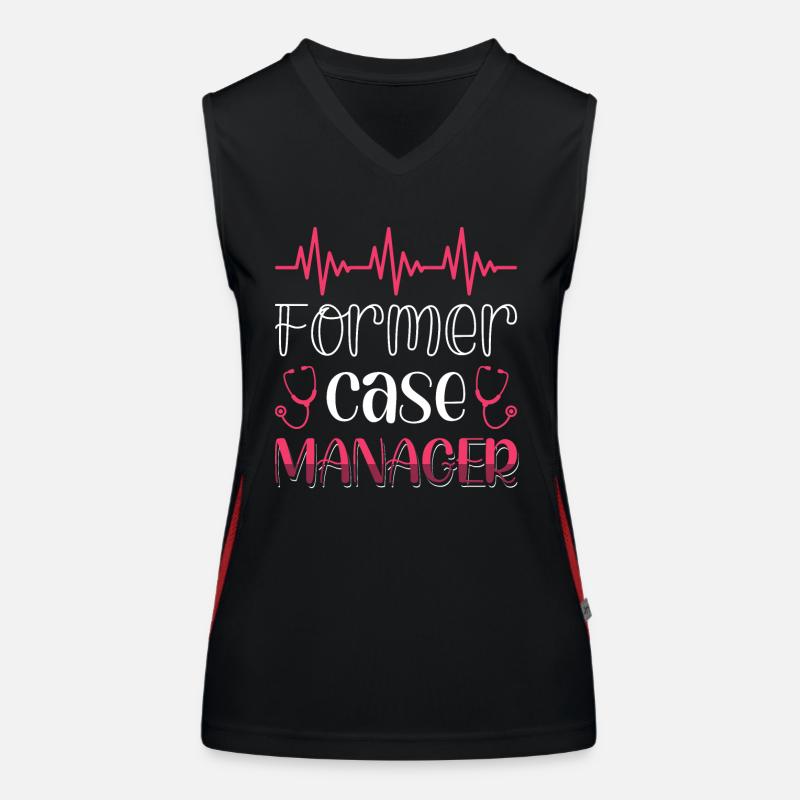 Ehemaliger Case Manager Funktionelles Kontrast-Tank Top für Frauen