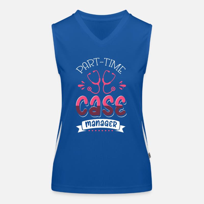 Teilzeit Case Manager Funktionelles Kontrast-Tank Top für Frauen