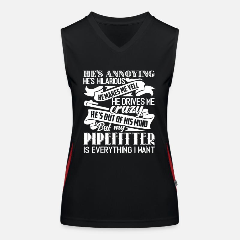 Pipefitter My Pipefitter Is Everything Women's Functional Contrast Tank Top