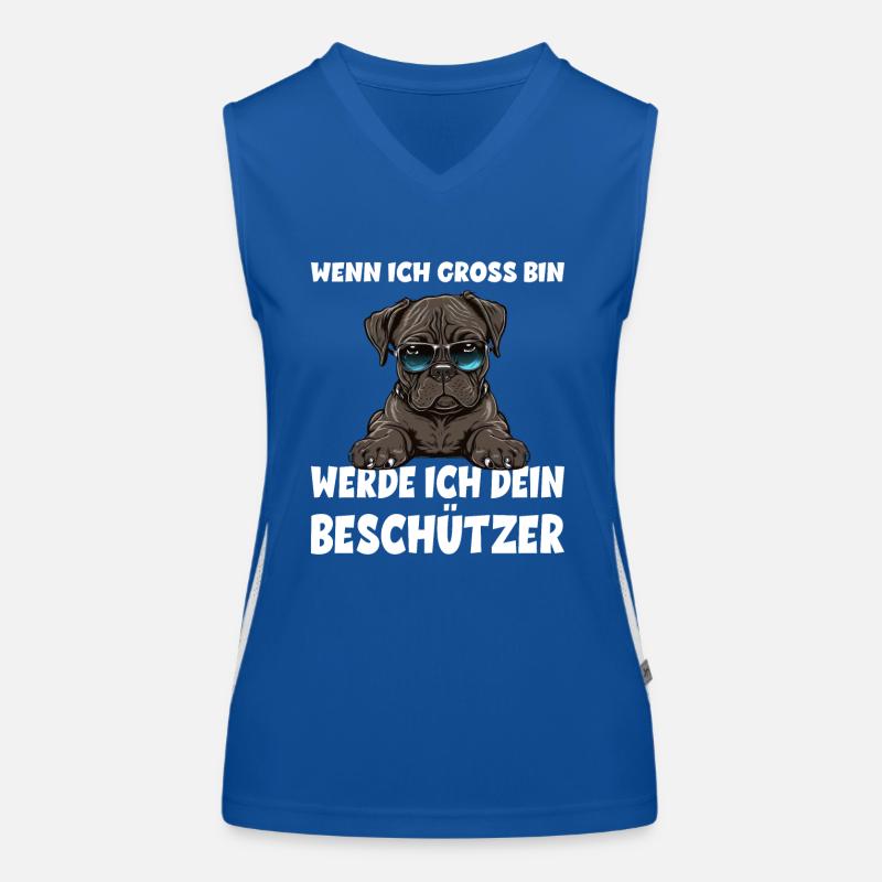 Wenn ich gross bin werde ich dein Beschützer Funktionelles Kontrast-Tank Top für Frauen