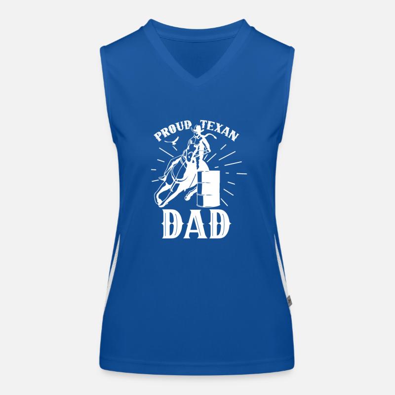 Proud Texas Father Proud Texas Texan Women's Functional Contrast Tank Top