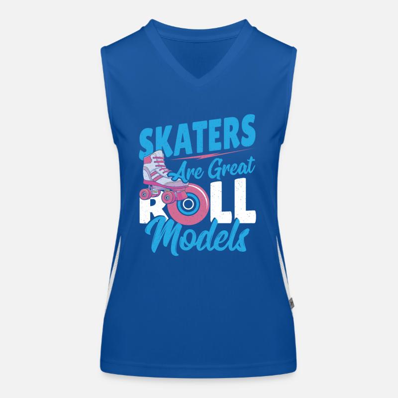 Skaters Are Great Roll Models Roller Skating Funktionelles Kontrast-Tank Top für Frauen