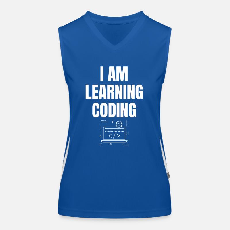 I'm learning to program Saying English Women's Functional Contrast Tank Top