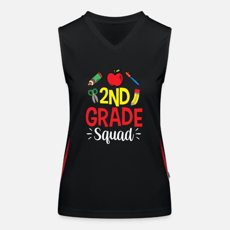 Second Grade Team Second Class Teachers Women's Functional Contrast Tank Top