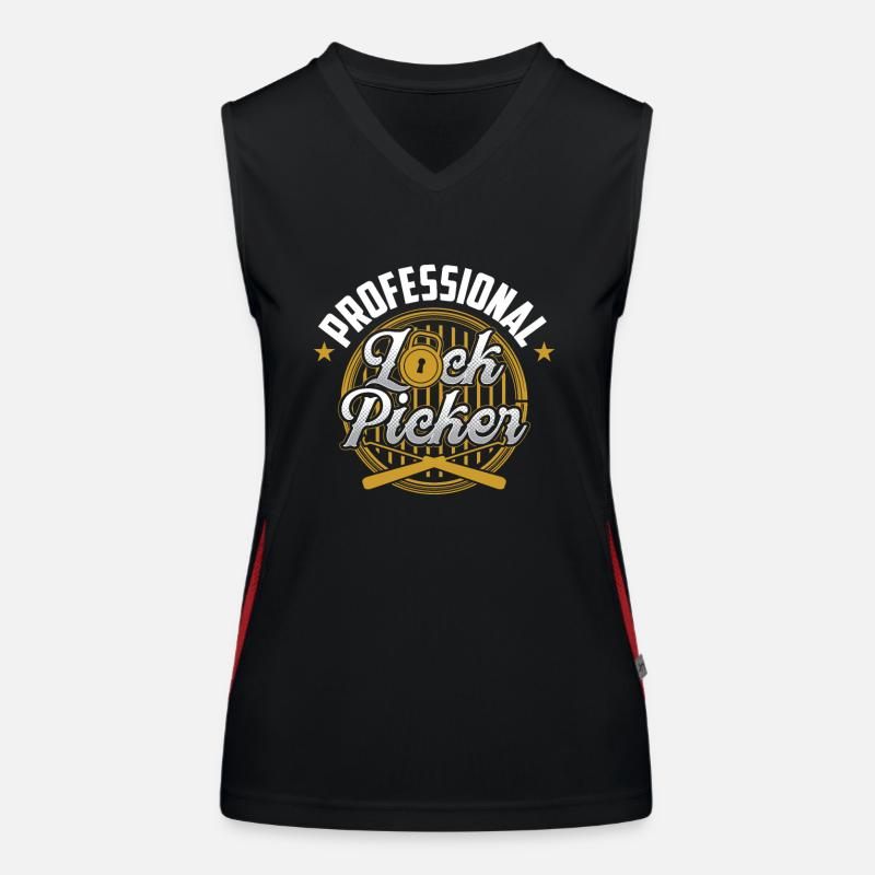 Professional Lock Picker Picker Crack Women's Functional Contrast Tank Top
