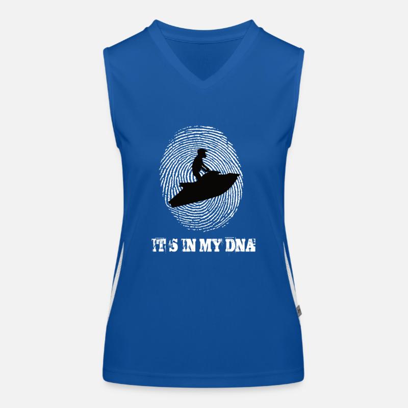 Jetski c’est dans mon ADN Débardeur respirant contrasté Femme