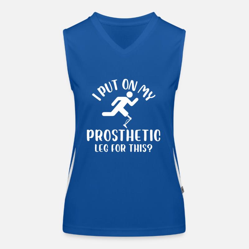 I put on my prosthetic leg for this Design for a Funktionelles Kontrast-Tank Top für Frauen
