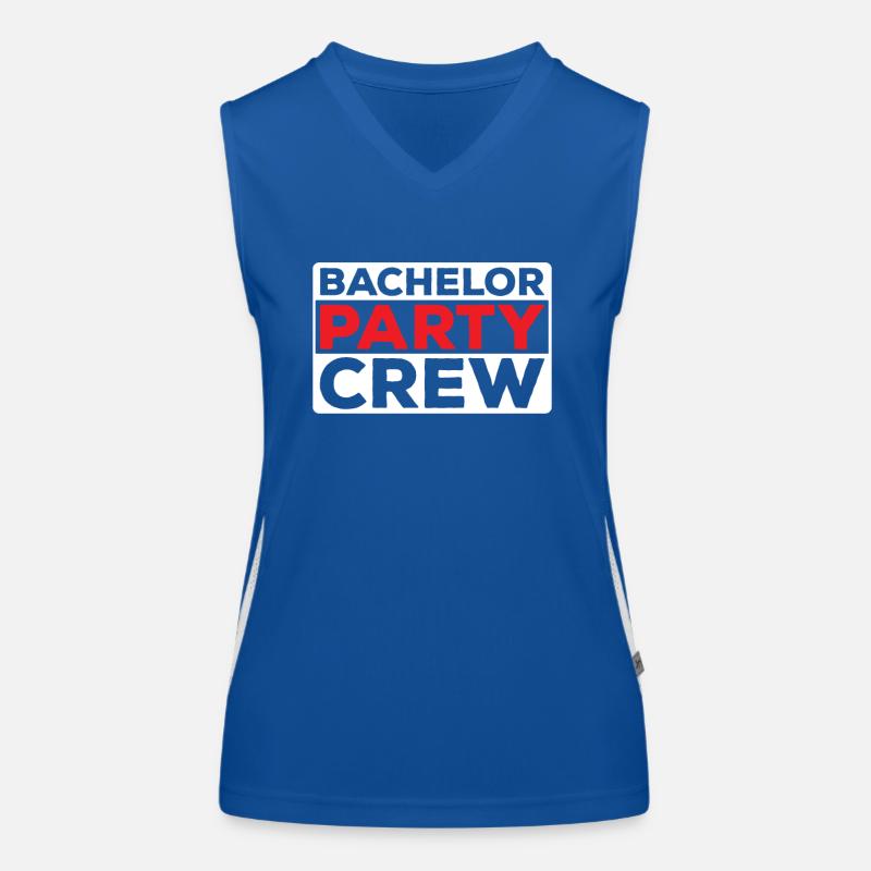 Junggesellenabschied Party Mannschaft Junggeselle Funktionelles Kontrast-Tank Top für Frauen