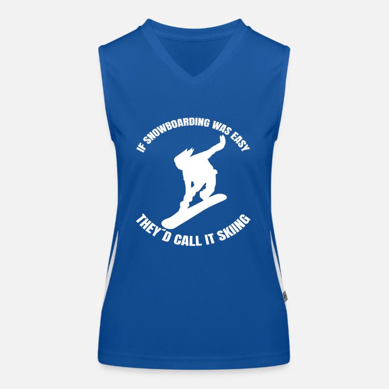 Snowboardfahrer Snowboard Geschenk Snowboardsport Funktionelles Kontrast-Tank Top für Frauen