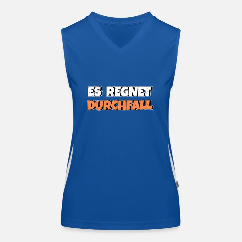 Es regnet Durchfall Funktionelles Kontrast-Tank Top für Frauen