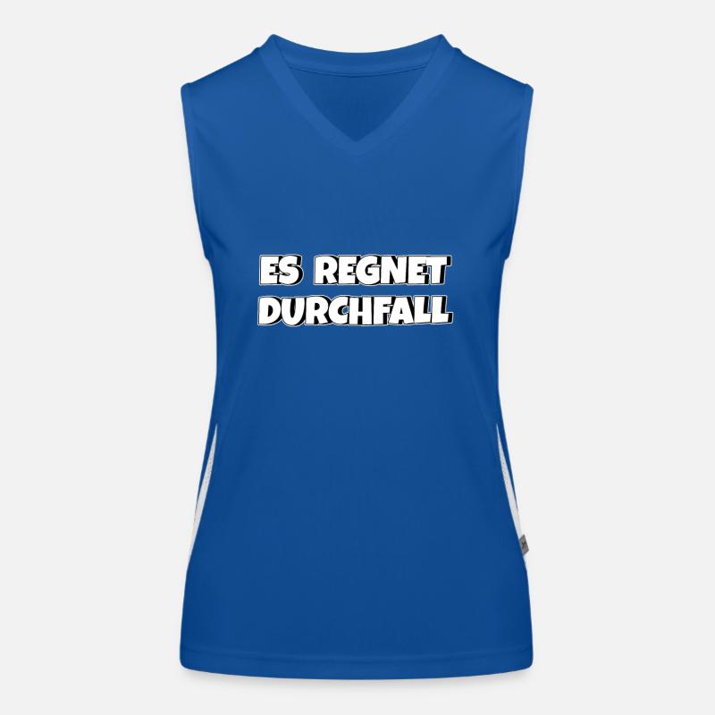 Es regnet Durchfall Funktionelles Kontrast-Tank Top für Frauen