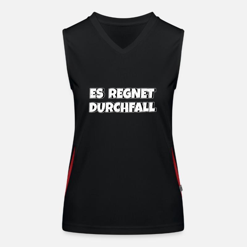 Es regnet Durchfall Funktionelles Kontrast-Tank Top für Frauen