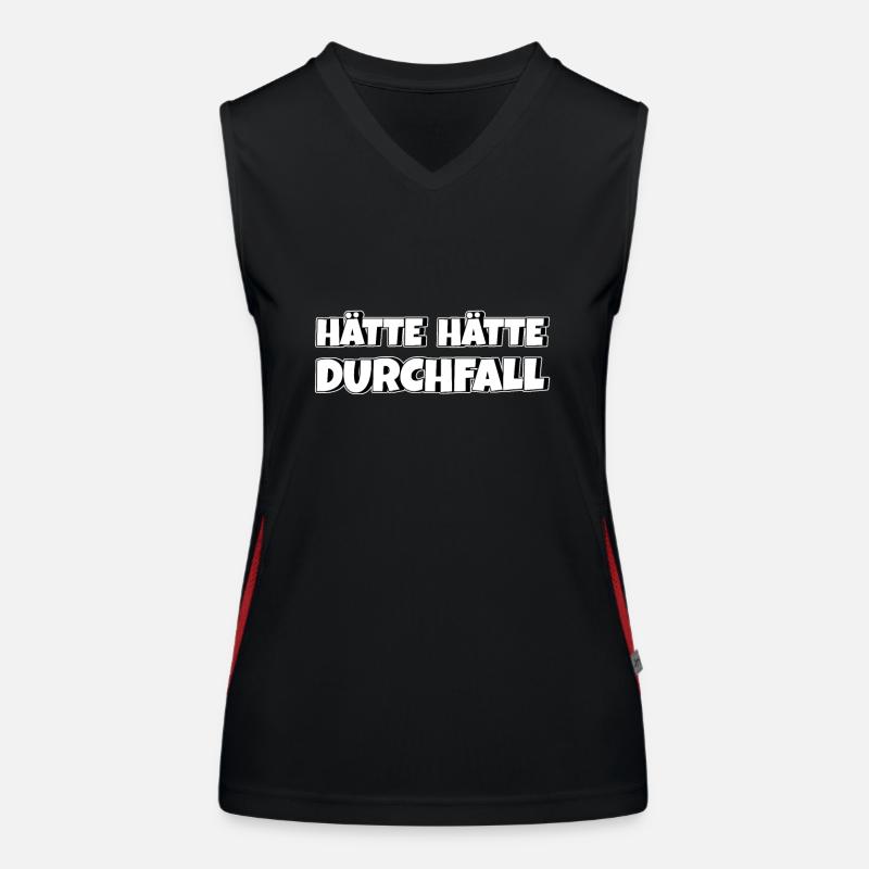 Hätte Hätte Durchfall Funktionelles Kontrast-Tank Top für Frauen