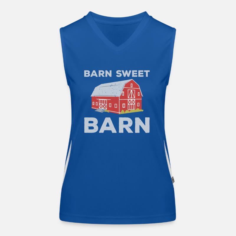 Great pun for barn lovers Women's Functional Contrast Tank Top