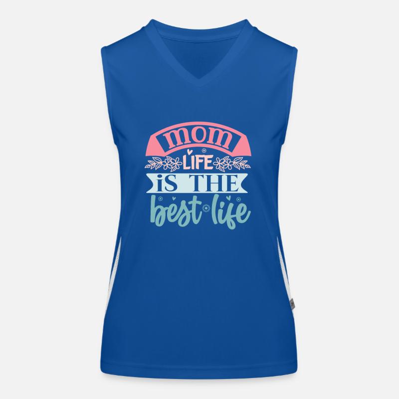 Mama Life ist das beste Leben - Muttertag Funktionelles Kontrast-Tank Top für Frauen