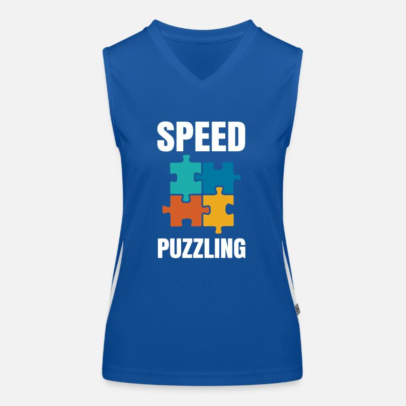 Speed Puzzling Women's Functional Contrast Tank Top